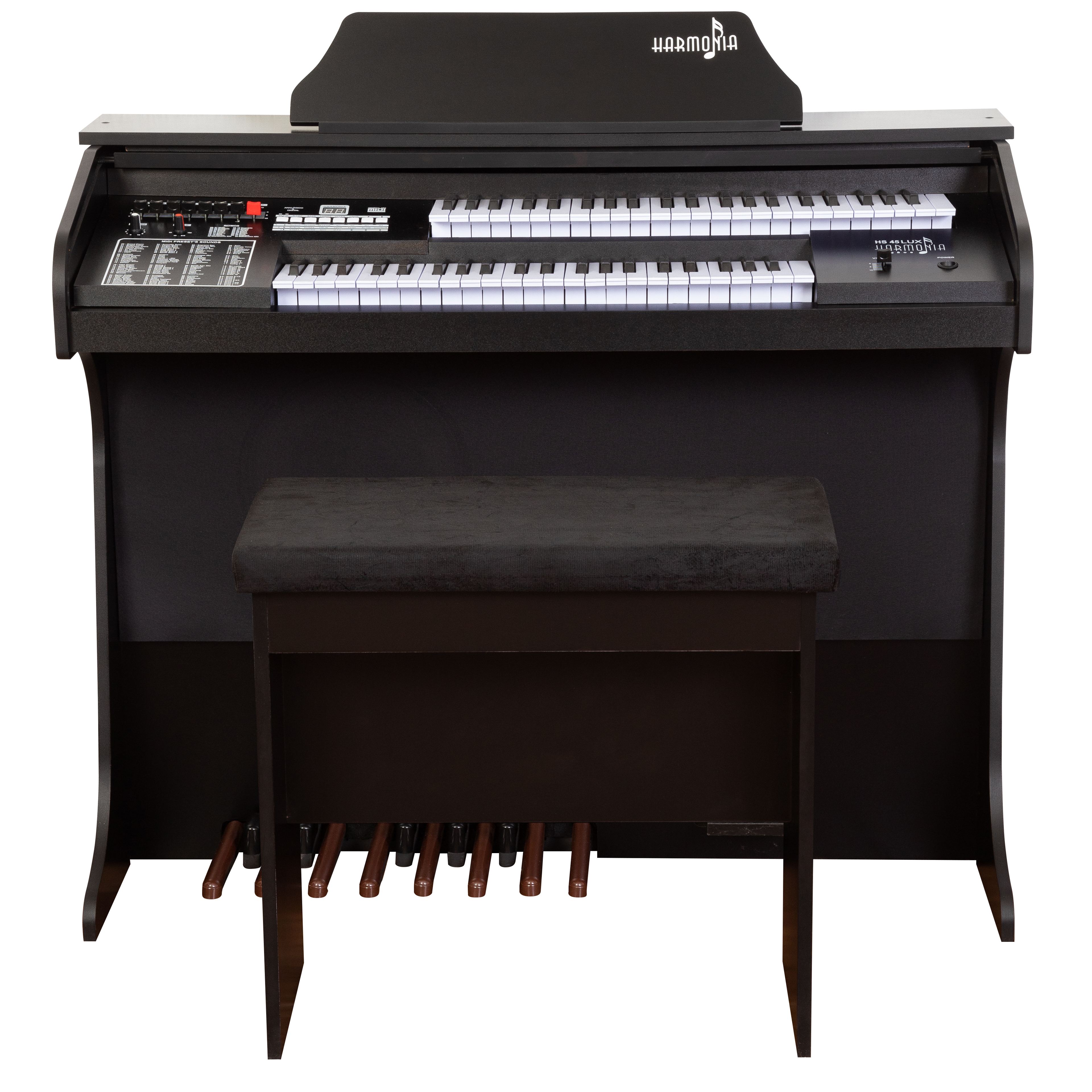 ÓRGÃO HARMONIA HS 45 LUX PRETO FOSCO