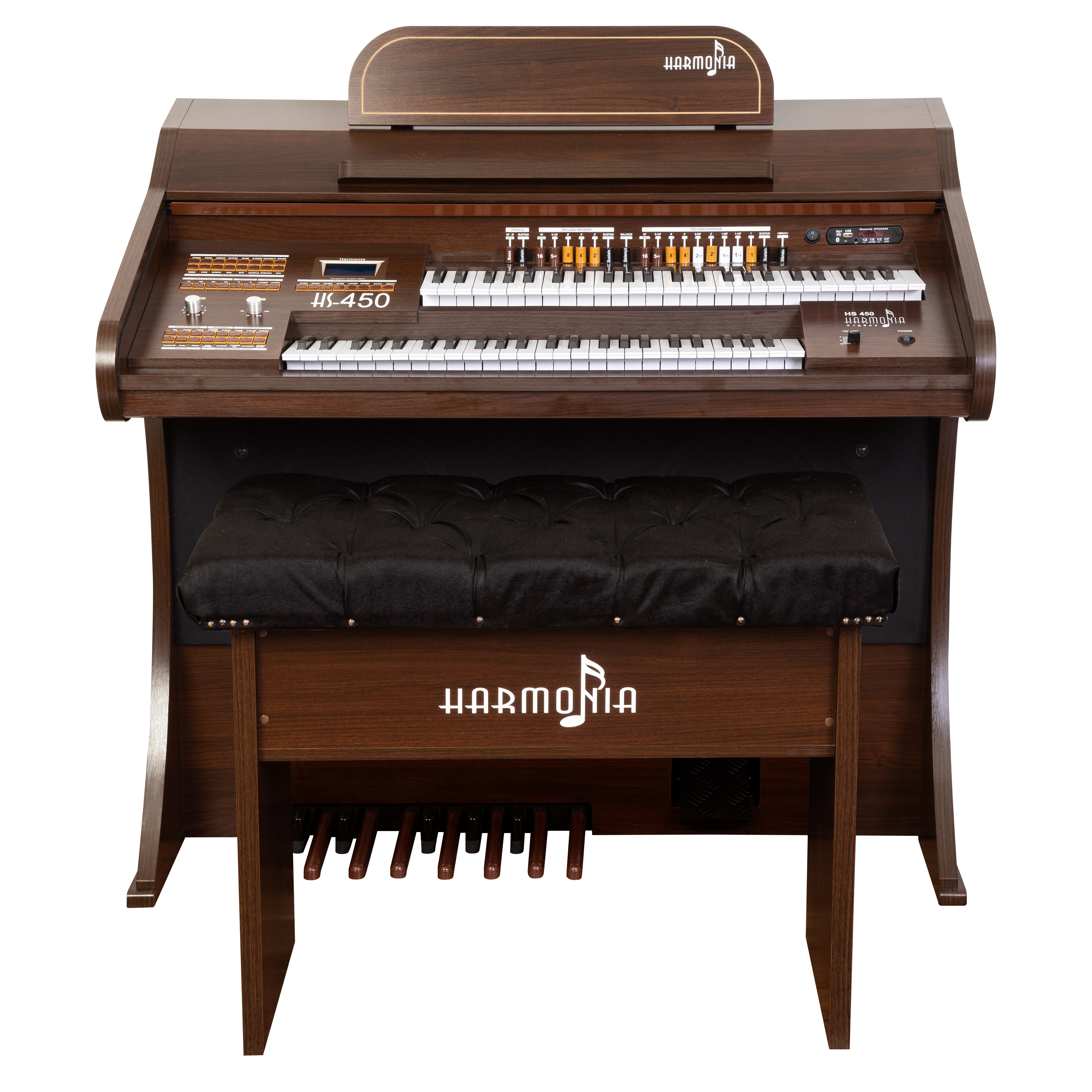 ÓRGÃO HARMONIA HS 450 MARROM